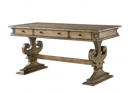 Tisch Schreibtisch Tisch Arbeitstisch Chef Büro Möbel CEO Braun Neu